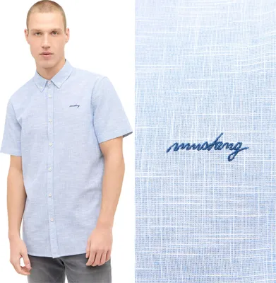 Produktbild von Mustang Mustang Berkeley verblasste Denim 1015242 5124 Hemd