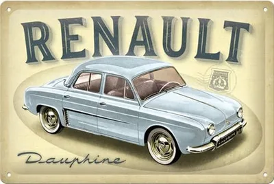 Immagine prodotto di Nostalgic-Art - Piastra di latta 20 x 30 cm - Renault - Dauphine