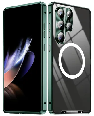 Obrázok produktu pre Pre Samsung Galaxy S25 Ultra 5G Magnetic Magsafe Frosted Metal Design Ochranný kryt Green