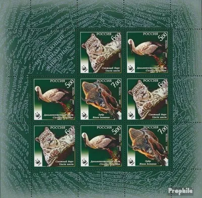Produktbild von Briefmarken Russland 2007 Mi 1434-1436 Kleinbogen (kompl.Ausg.) postfrisch Weltweier Naturschutz