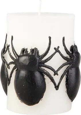 Produktbild von Stumpenkerze - Spinne - ca. 7,5 x 10 cm