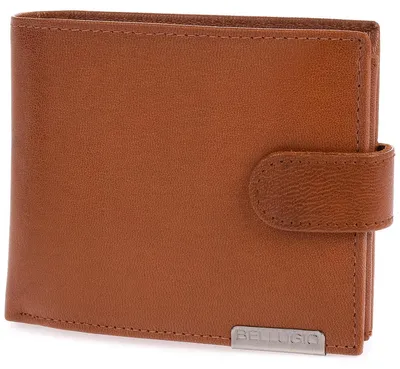 Image de Portefeuille en cuir pour hommes, modèle Bellugio, avec protection RFID - Couleur cognac