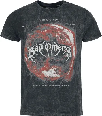 Produktbild von Bad Omens T-Shirt Herren Dark Planet charcoal Band-Merch, Bands 100% Baumwolle 3XL