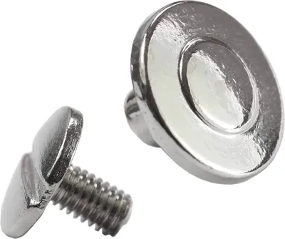 200 Metall Schraubnieten Nageldesign, silbern, 11,5x4x6-8mm - Gürtel Buch Nieten
