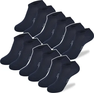 Produktbild von Tastiq Premium 6 Paar - Herren Socken aus Baumwolle, Kurze Männer Sneakersocken, 35-38