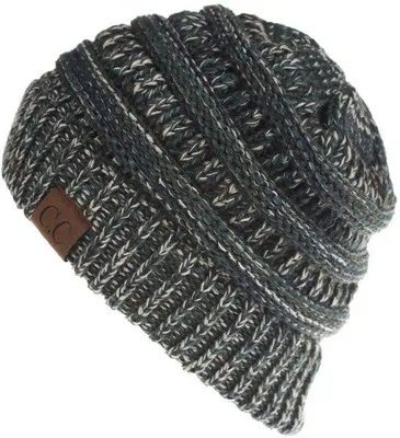 Productafbeelding van Uni Slouch Beanie voor de Winter - Comfortabel en Warm - Mix Groen