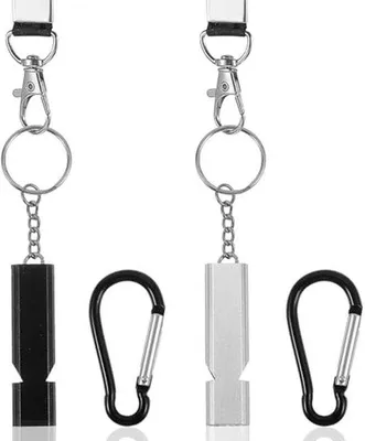 Produktbild von Famanu Notfallpfeife 2 Stück - Ideal für Outdoor, Camping und Survival