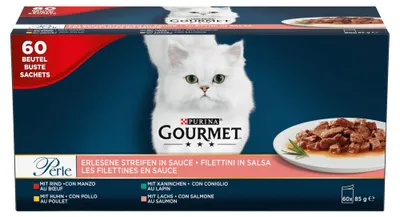 Zdjęcie produktu dla GOURMET 12321177, Dorosły, Wołowina, Kurczak, Królik, Łososiowy, 85 g