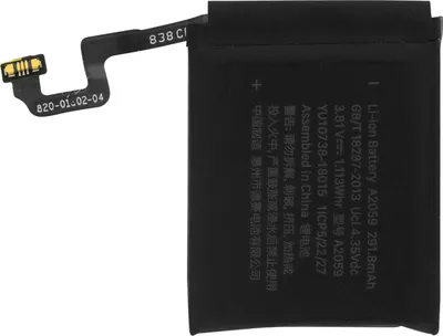 Produktbild von Clappio, Ersatz-Akku (291mAh) für Apple Watch Series 4 (44mm), Schwarz