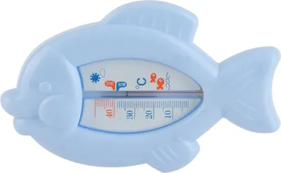 Obrázok produktu pre Detský teplomer do kúpeľa, roztomilý teplomer do kúpeľa v tvare rybky na mokré aj suché použitie, modrý