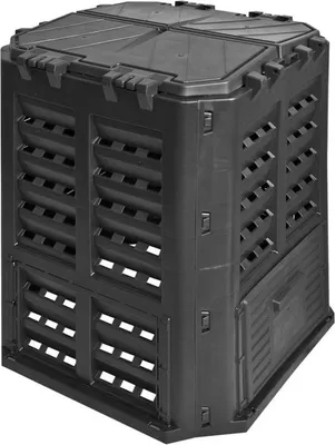 Produktbild von Komposter ECO PLUS | HxBxT 84x69x69cm | 320 Liter | Schwarz | Kompost, Schnellkomposter, Thermokomposter, Behälter, Aufbewahrungsbehälter