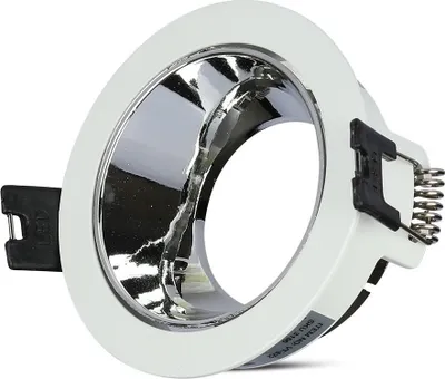 Immagine prodotto di Faretto LED V-TAC - Luce da incasso - GU10 - IP20 - Bianco + cromo