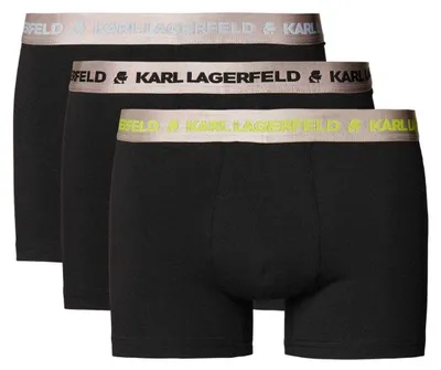 Produktbild von Karl Lagerfeld - Boxershorts für Herren (12er-Pack) NA1226 (Einheitsgröße) (Beige/Schwarz/Limone)