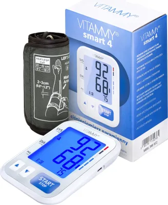 Obrázok produktu pre VITAMMY SMART 4 Ramenný tlakomer s detekciou arytmie, pamäť 2x60 výsledkov