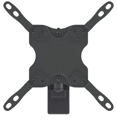 Produktbild von Manhattan Universal TV-Wandhalterung, neig- und schwenkbar, Ein doppelt schwenkbarer Arm, geeignet für Bildschirme von 13" bis 42"* und bis zu 20 kg, Wandabstand 60 bis 273 mm, schwarz, 75 x 75 mm, 200 x 200 mm, -12 - 5°, -45 - 45°, Stahl, Schwarz
