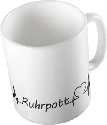 Produktbild von Huuraa Kaffeetasse Ruhrpott Geschenk Tasse Weiß 330ml Ruhrpott Präsent