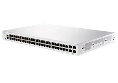 Immagine prodotto di Cisco serie 250 CBS250-48T-4G - Switch - L3 - Smart - 48 x 10/100/1000 + 4 x Gigabit SFP - Montabile su rack