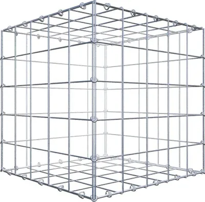 Obrázek produktu pro Gabion 50 cm x 50 cm x 50 cm (D x V x H), velikost ok 10 cm x 10 cm, C-kroužek