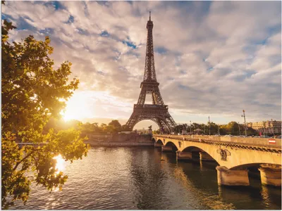 Produktbild von ARTland Wandbild Alu für Innen & Outdoor Paris Eiffelturm II Größe: 120x90 cm