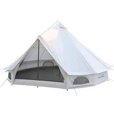 Produktbild von Skandika Tipi 400 für 8 Personen | Camping Zelt, recyceltes Oxford-Zeltmaterial, 250 cm Stehhöhe, 3000 mm Wassersäule, Moskitonetz