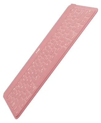 Produktbild von Logitech Keys-To-Go - Tastatur - Bluetooth - QWERTY - Spanisch - Blush Pink - für Apple iPad/iPhone/TV