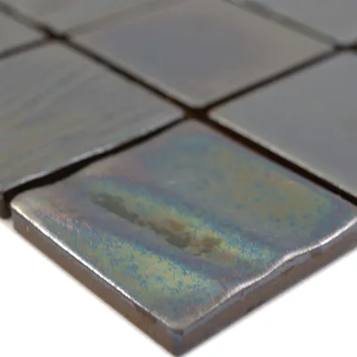 Produktbild von Keramikmosaik Fliesen Rokoko 3D Schwarz