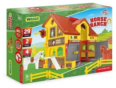 Produktbild von Wader Spielhaus mit Pferdegestüt-Thema für fantasievolle Rollenspiele von Kindern