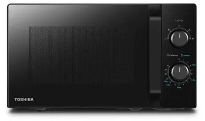 Obrázok produktu pre Toshiba MW-MM20P, Na pracovnú dosku, Sólo mikrovlnná rúra, 20 L, 800 W, Otočné, Čierna