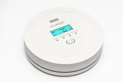 Image de HUXGO Détecteur de monoxyde de carbone avec alarme - Capteur de CO haute précision, écran LCD éclairé, alarme de CO à domicile fonctionnant sur piles, HXAC01