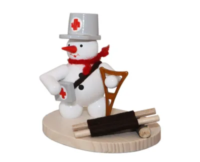 Produktbild von Miniaturfigur Schneemann Sanitäter Höhe 7,5cm NEU