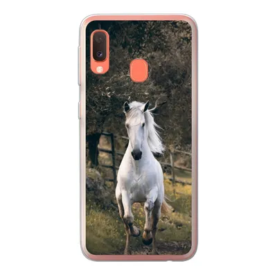 Produktbild von MuchoWow® Handyhülle Schutzhülle Hülle für Samsung Galaxy A20e Pferd - Natur - Schlamm Silikon Softcase Handy Hülle - Abdeckung