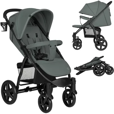 Produktbild von Lionelo Annet Plus Buggy Kinderwagen bis 22 kg, XXL-Verdeck, Federung, große ER-Räder, Liegefunktion, Moskitonetz, Becherhalter, Beindecke