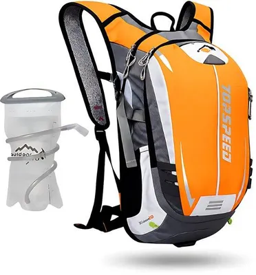 Produktbild von CarryQuest® - Hydratationsrucksack - 18L mit 2L Trinkblase, Nylon, Gelb