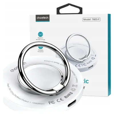 Obrázek produktu pro Wireless charger 2-in-1 Choetech T603-F, holder (white)
