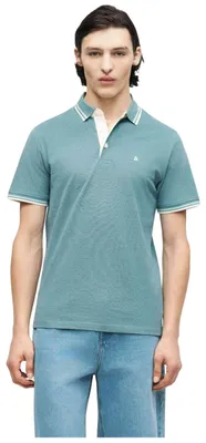 Image de Polo Jack&Jones 12136668-ATLANTIC-DEEP pour Homme