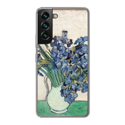 Produktbild von MuchoWow® Handyhülle Schutzhülle Hülle für Samsung Galaxy S22 Stilleben mit Schwertlilien - Vincent van Gogh Silikon Softcase Handy Hülle - Mobiltelefonhülle