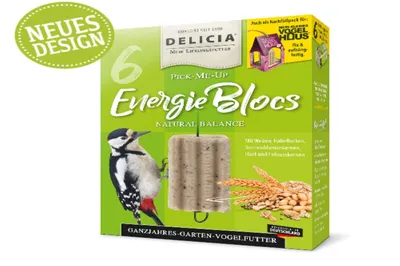 Produktbild von Delicia Pick-me-up Energie Blocs mit Aufhänger Vogelfutter 6 Stck