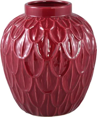 Produktbild von PTMD Kobee Blumentopf aus Keramik, Rot, 30 x 30 x 35 cm