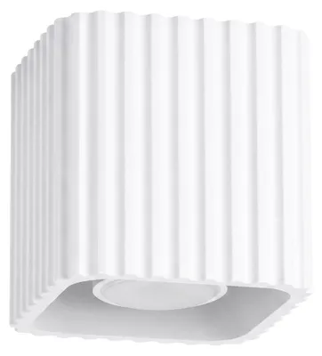 Immagine prodotto di Plafoniera RIFF 1 bianca GU10 1xGU10 10W alluminio 10x10x10cm Sollux Lighting
