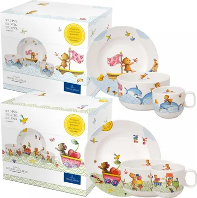 Obrázek produktu pro Villeroy & Boch Kindergeschirr 3-tlg. Happy as a Bear : Happy as a Bear Motiv: Happy as a Bear