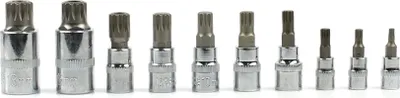 Obrázek produktu pro GEKO Hlavice zástrčné XZN 1/4”, 3/8”, 1/2”, M4-M18, sada 10ks G13551