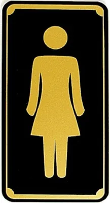 Produktbild von Toilettenschild - FRAU - Gr. 75 x 150 mm - 308052