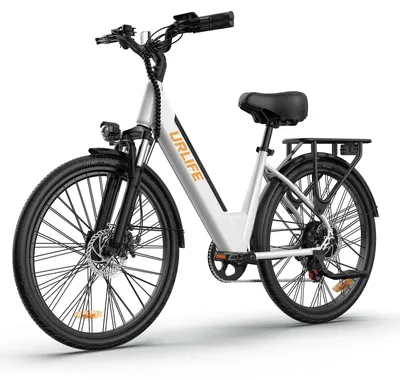 Zdjęcie produktu dla Rower elektryczny – E26 – bezszczotkowy silnik 250 W – akumulator litowy 36 V 13 Ah – koła 66 cm – zasięg 31–60 km – prędkość do 25 km/h – aluminiowa rama – kolor bordowy