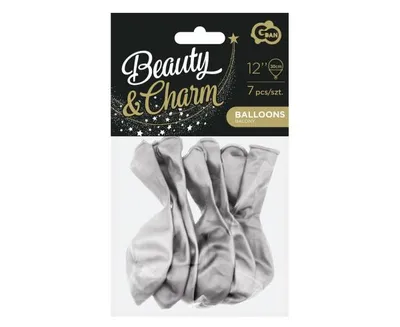 Obrázek produktu pro B&C balónky platina stříbrná 7ks 12" Godan