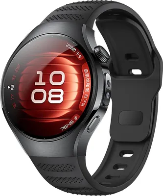 Produktbild von Für Huawei Watch 5 42mm Punktmuster Design Schnalle Silikon Ersatz Arm Band Schwarz
