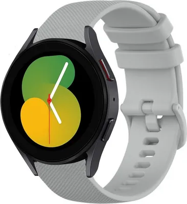 Produktbild von Strap-it Samsung Galaxy Watch 5 - 40mm Luxus-Silikonarmband (Grau)