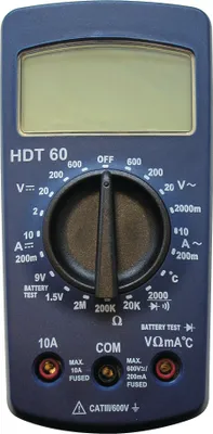 Produktbild von HDT Multimeter HDT 60 2-600 V AC/DC - 480150