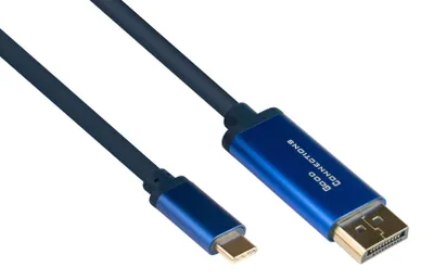 Produktbild von Good Connections USB-C an DisplayPort 1.2 60Hz CU 2m blau