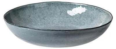 Steingutschale, Nordic Sea, 34,5 x 7,5 cm, handgefertigt