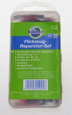 Produktbild von Filmer Fahrrad Werkzeug Werkzeugtasche Flickzeug Reparatur Set 19 Reparaturset
